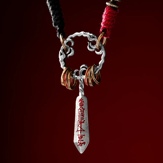 Masterblade Talisman Pendant Red Background Detail