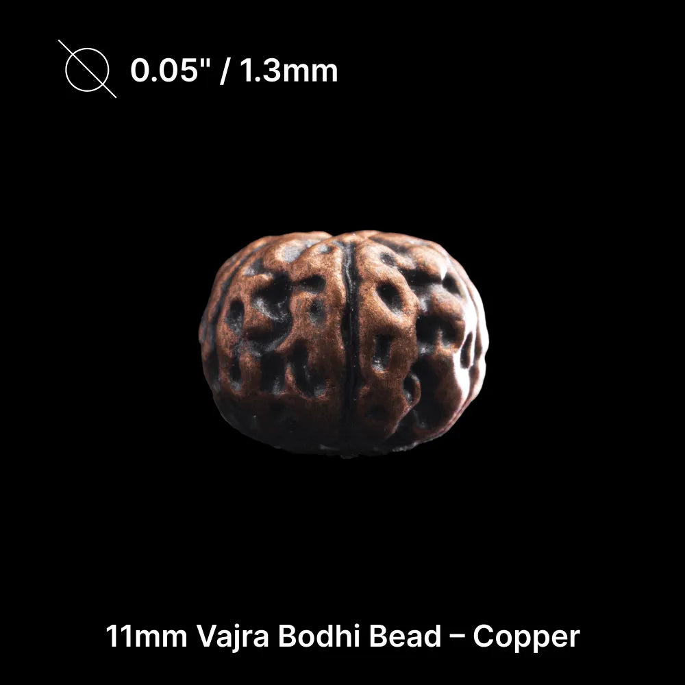 11mm Vajra Bodhi Bead Pack Option Copper