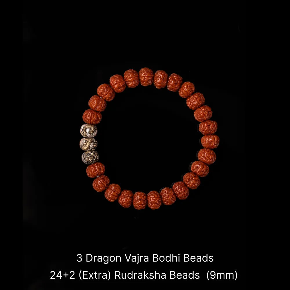 9mm Dragon Vajra Bodhi Bead Pack Option Set3