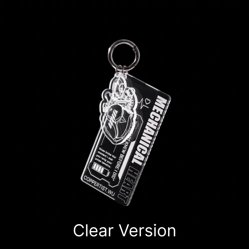 Acryli Heart Keychain