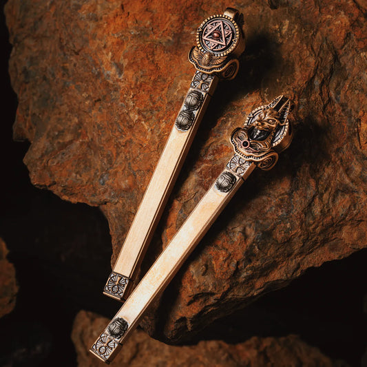 Brass Anubis Magical Pendant Details 02