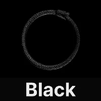 Ouroboros Bracelet Black & Black Zircon