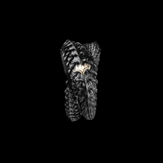 Blackened Dragon Scale Ring 2.0 Details 09
