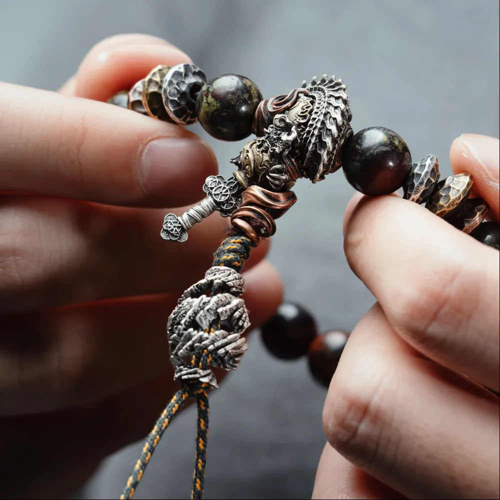 Blood & Gold Gourd Bracelet