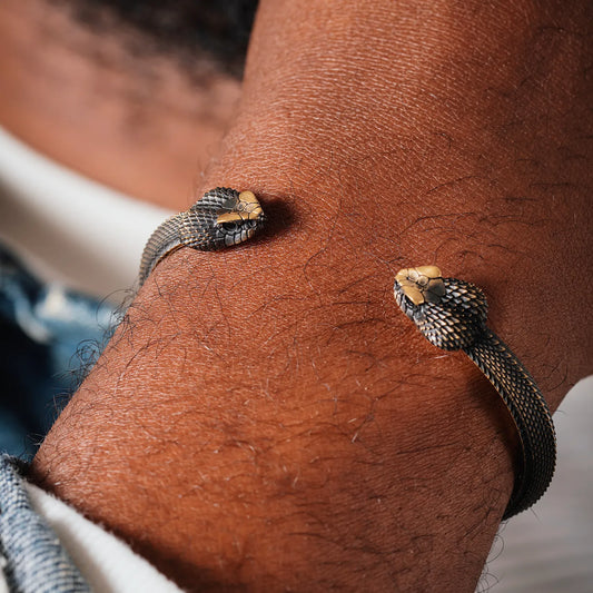 Amphisbaena Bracelet Details 01#Brass