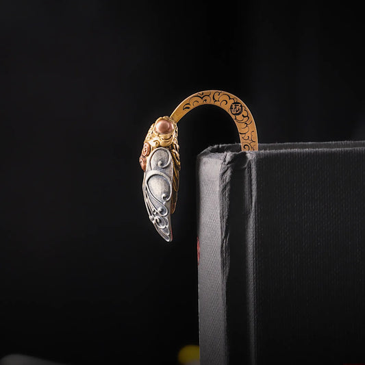 Brass Cicada Bookmark Details 03