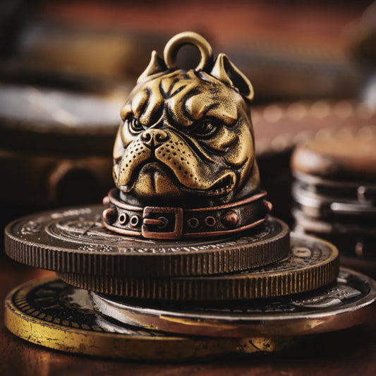 Brass Dog Bell Details 04