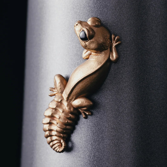 Brass Gecko Fridge Magnets