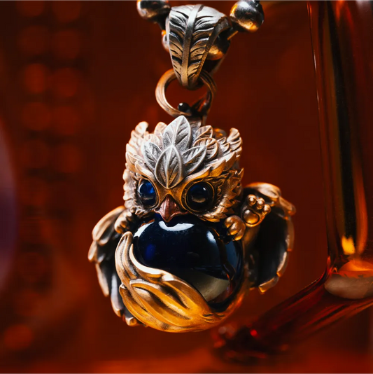 Brass Griffin Pendant Details 01