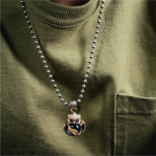 Brass Griffin Pendant Details 02