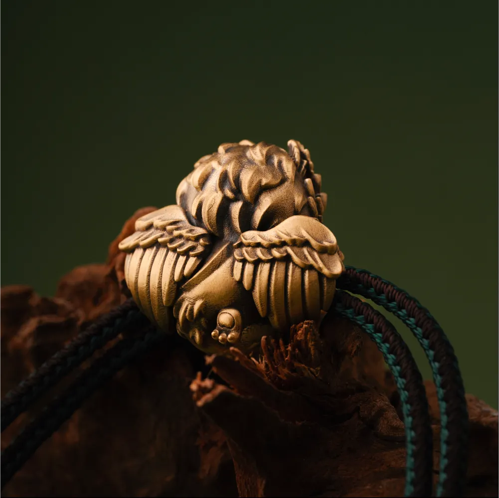 Brass Griffin Rope Bracelet Details 06