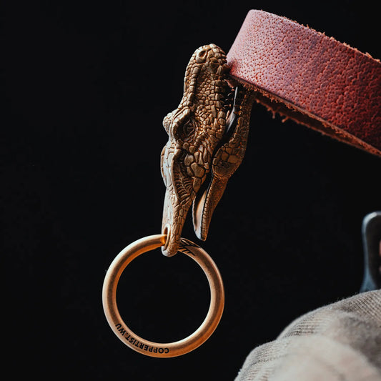 Brass T-Rex Clip Details 02