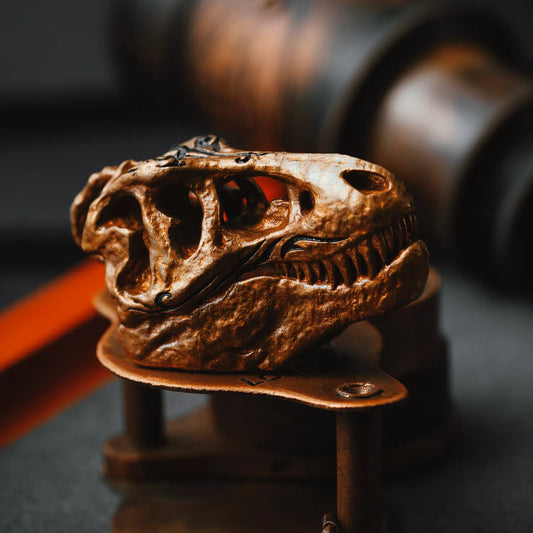 Brass T-Rex Skull Pendant Details 02
