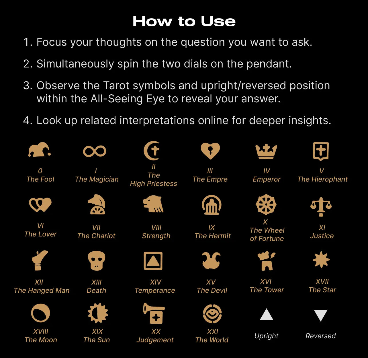 HOW TO USE Tarot Vision Pendant