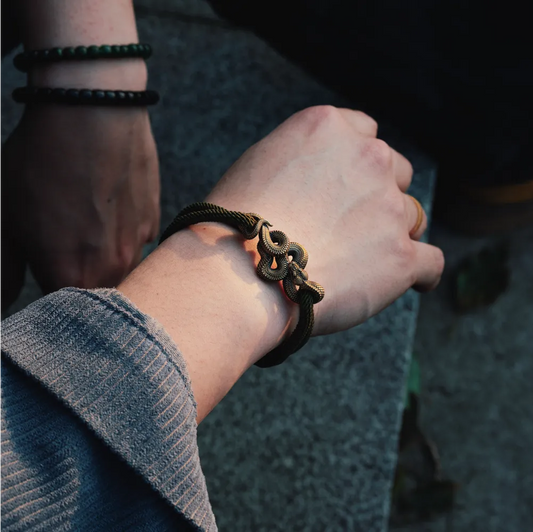 Brass Tree Boa Rope Bracelet Details 02