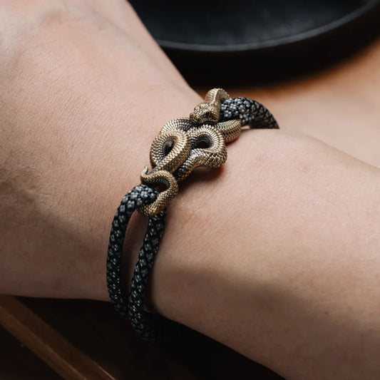 Brass Tree Boa Rope Bracelet Details 02