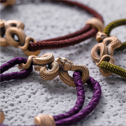 Brass Tree Boa Rope Bracelet Details 07