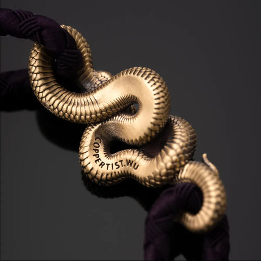 Brass Tree Boa Rope Bracelet Details 07