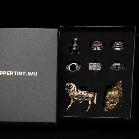 Brass With White Bronze With Copper Heroic Steed Details 13