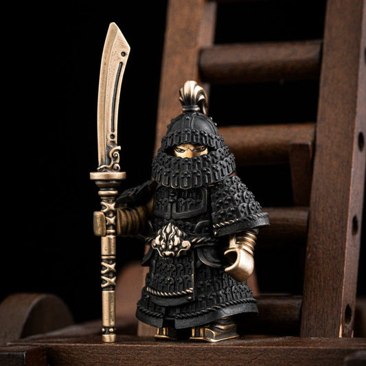 Bronze Beiwei Army Warrior Fignurine Details 01