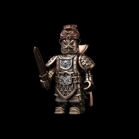 Bronze Qin General Figurine Details 01