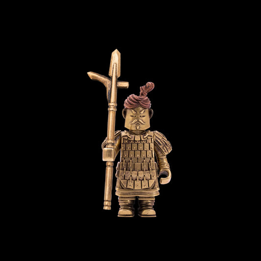 Bronze Qin Soldier Figurine Details 01