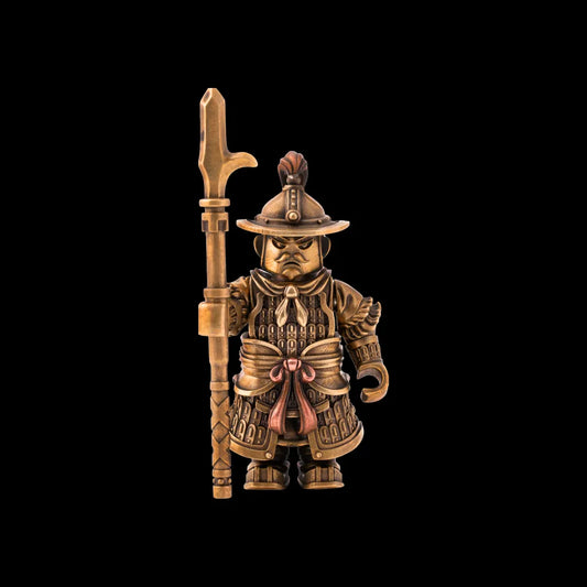 Bronze Song Soldier Figurine Details 01