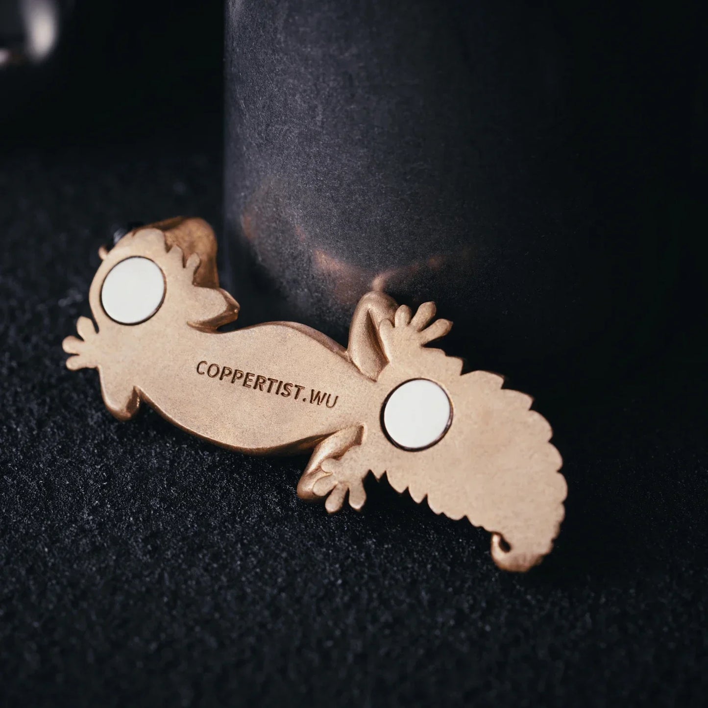 Brass Gecko Fridge Magnets Details 04