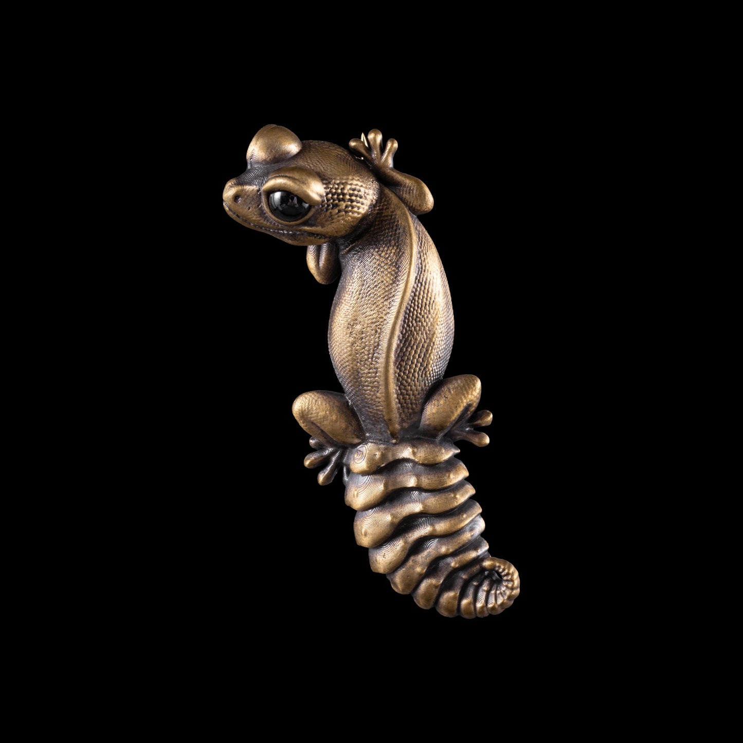 Buy Brass Knob Tail Gecko Brooch