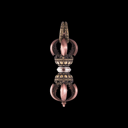 Copper Vajra Pestle Pendant 2.0 Details 01