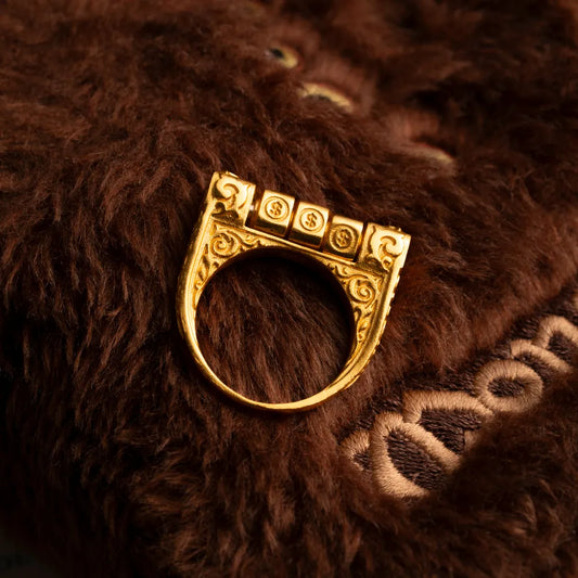 Customized Gold Slot Machine Ring Details 02