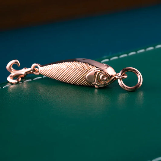 Customized 18k Rose Gold Lure Capsule Pendant details 02