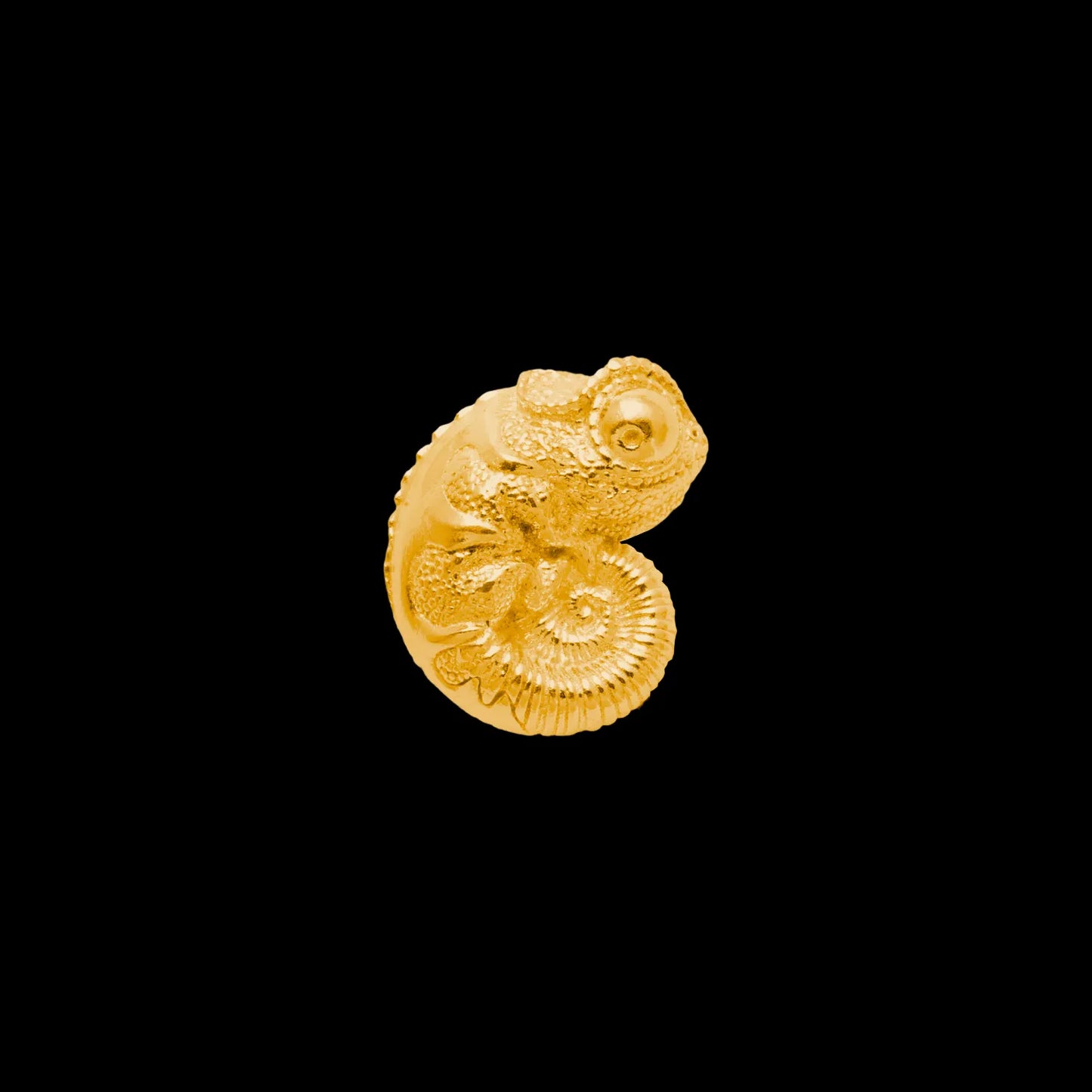 Customized 18K GP Chameleon Earrings Details Single Left