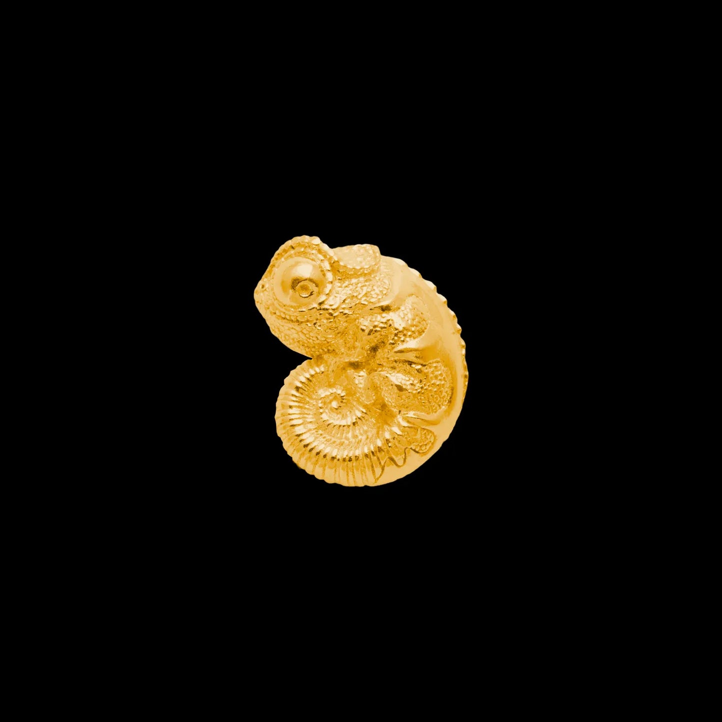 Customized 18K GP Chameleon Earrings Details Single Right