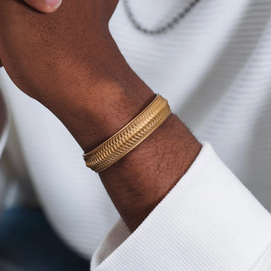 Snake Scale Cuff Bracelet