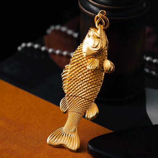 Customized Gold Bass Fidget Pendant Details 02