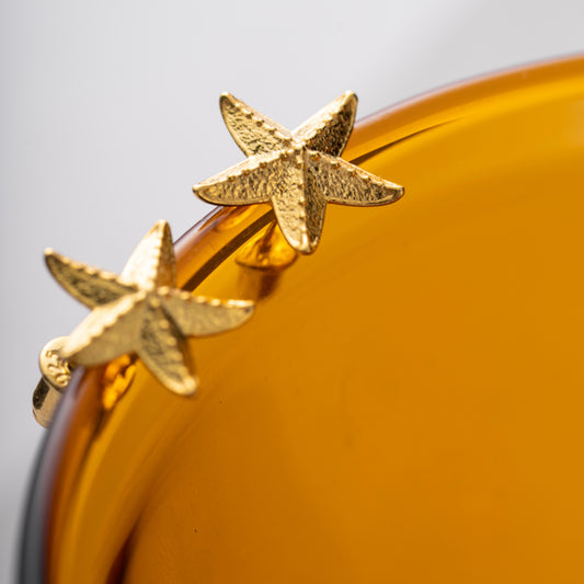 Customized Gold Starfish Earrings Details 06