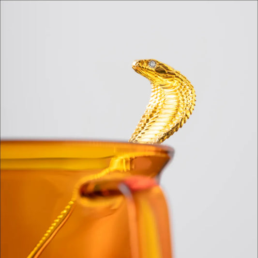 Customized Gold Cobra Coffee Spoon Details 01