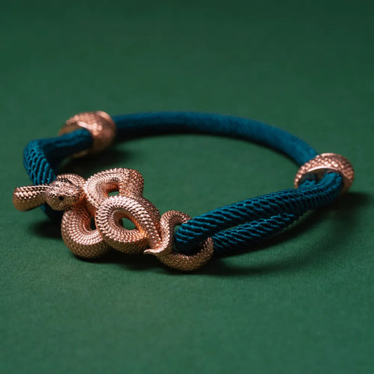 Customized Milan Rope Rose Gold Tree Boa Rope Bracelet Details 04