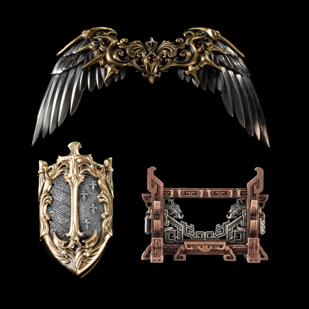 Customized Ox.SIlver With 14K Gold Shield Option 03