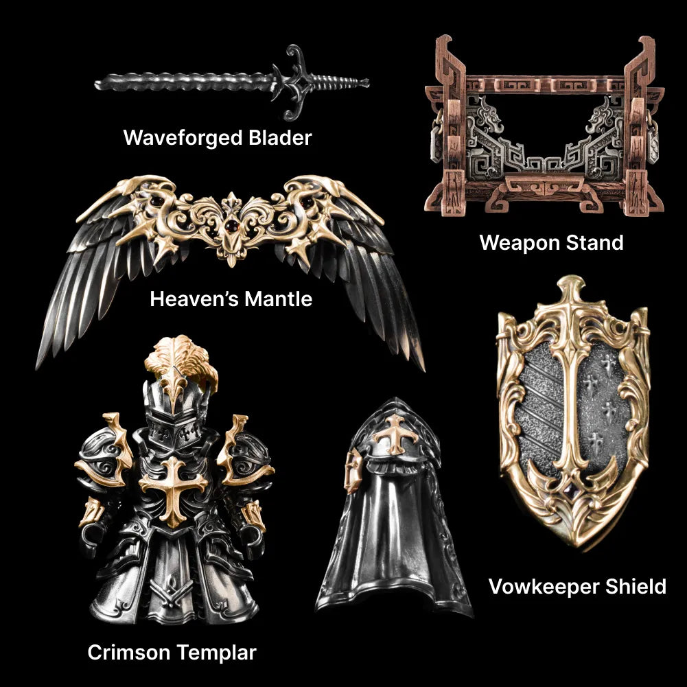 Customized Ox.Silver With 14K Gold Crimson Templar Option Details 04