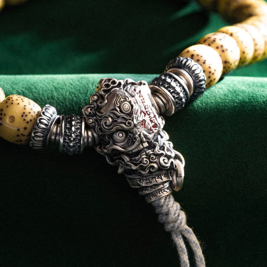 Customized Ox.Silver Citipati Three Way Bead Details 01