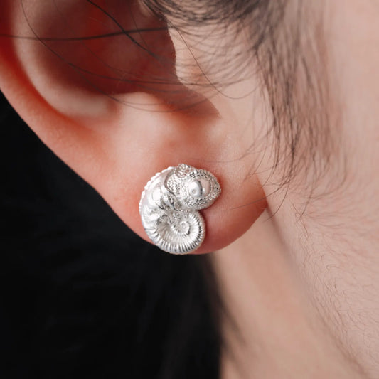 Customized Silver Chameleon Earrings Details 02