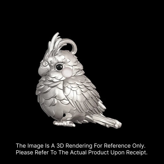 Customized Silver Cockatiel Bell