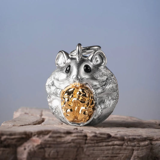 Customized Silver Hamster Bell Details02