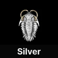 Trilobite Kinetic Pendant Silver & Brass