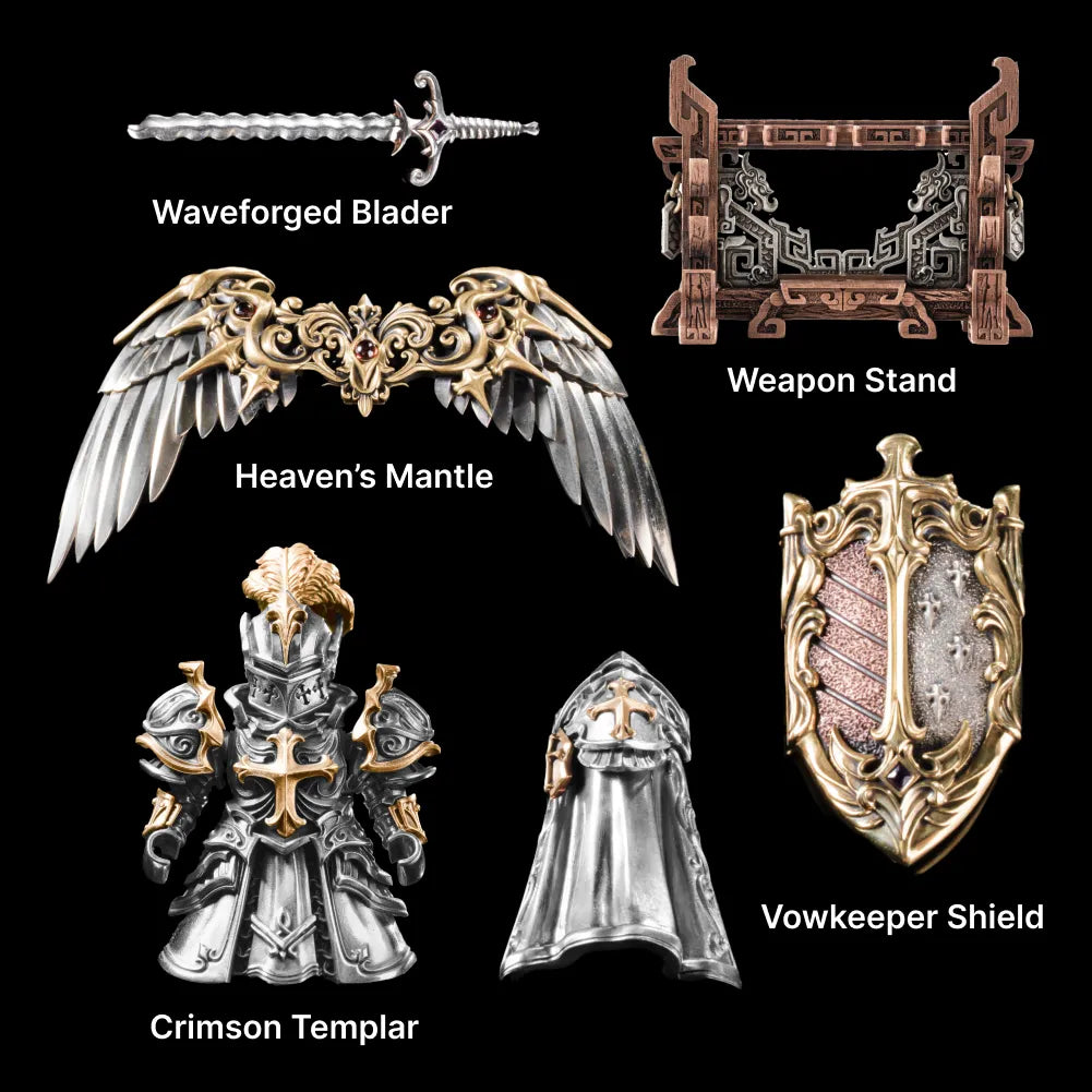 Customized Silver With 14K Gold Crimson Templar Option Details 04