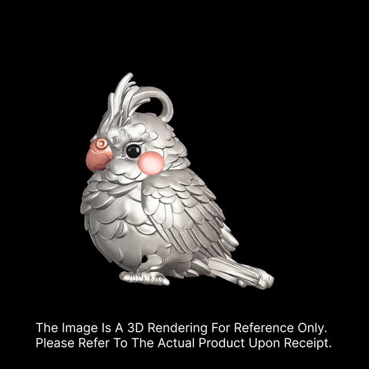 Customized Silver & Copper Cockatiel Bell