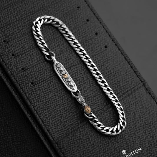 6mm Dragon Scale Cuban Link Bracelet Details 02