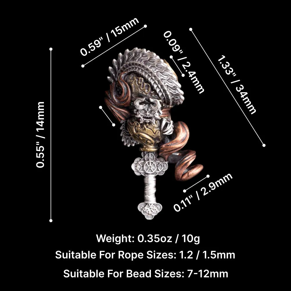 Dragon Spine Blade Gourd Three-way Bead Parameter 01